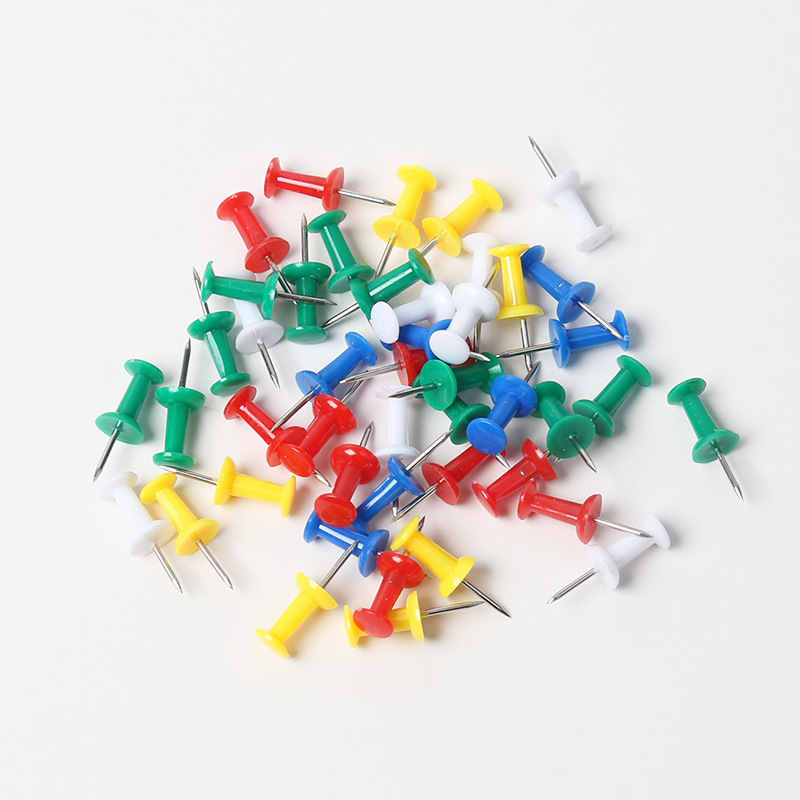 工厂定制散装彩色工字钉地图标记钉创意透明照片墙固定钉美术按钉