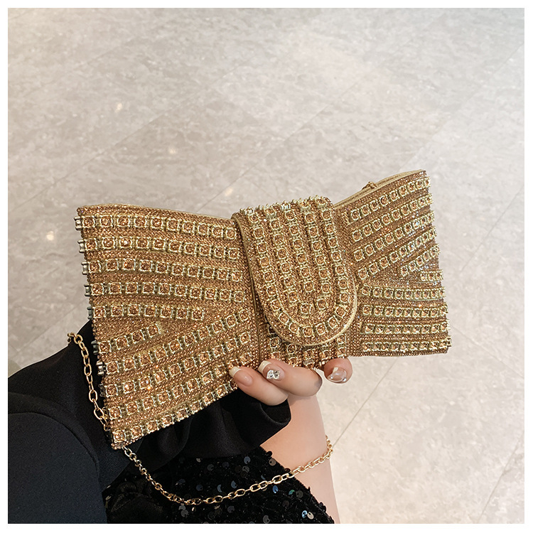 Transfronterizos Europa y América damas diamantes de diamante bolsas de cena nicho de diseño de bolsas de mano de banquete arco vestido de cena