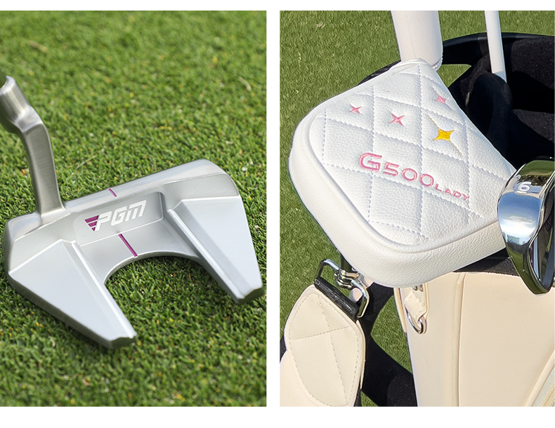 Gậy putter golf nữ PGM G500 thân thép không gỉ, trọng tâm thấp, có vạch ngắm — Hồng san hô Gậy putter (Thân thép) Tặng đầu gậy TUG079, Trắng tím Gậy putter (Thân thép) Tặng đầu gậy TUG079 chi tiết 16