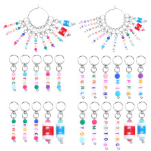 跨境新品家用字母符号串珠记号扣棒针毛衣针手工编织工具计数器