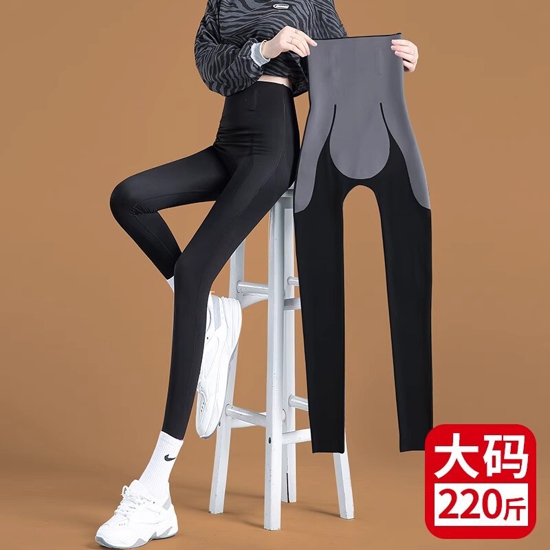 Plus-size women's shark pants, versatile for spring and autumn, tummy control and butt-lifting pants for petite women, seamless Barbie leggings, yoga pants Plus-size women's shark pants, versatile for spring and autumn, tummy control and butt-lifting pants for petite women, seamless Barbie leggings, yoga pants