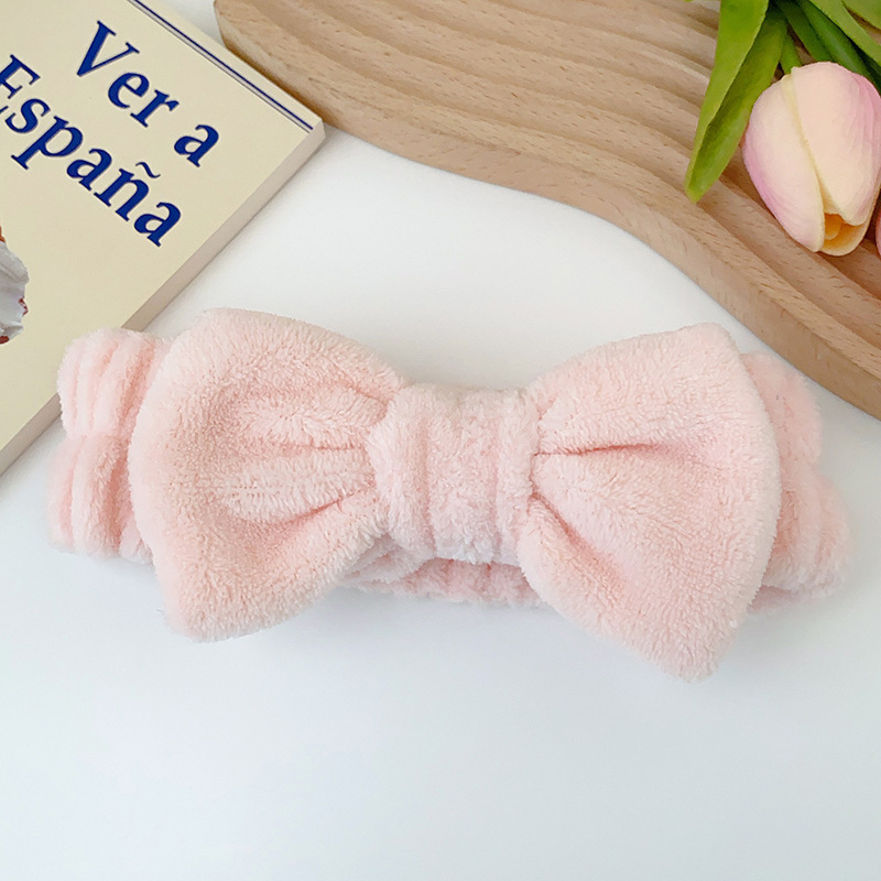 Fronteriza arco lavado facial correa de pelo correa de muñeca Europa y América color sólido aplicar máscara de pelo banda de belleza adornamientos para el pelo al por mayor