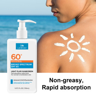 Cross-border SPF60 waterproof anti-sweat anti-ultraviolet non-greasy whitening cream