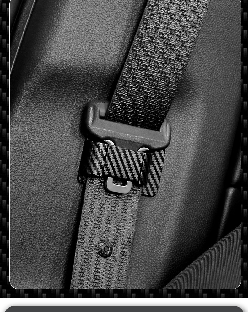 Car Seat Belt Stabilizer, Anti-Collision and Anti-Noise Universal Seat Belt Organizer, Elastic Buckle Limiter
