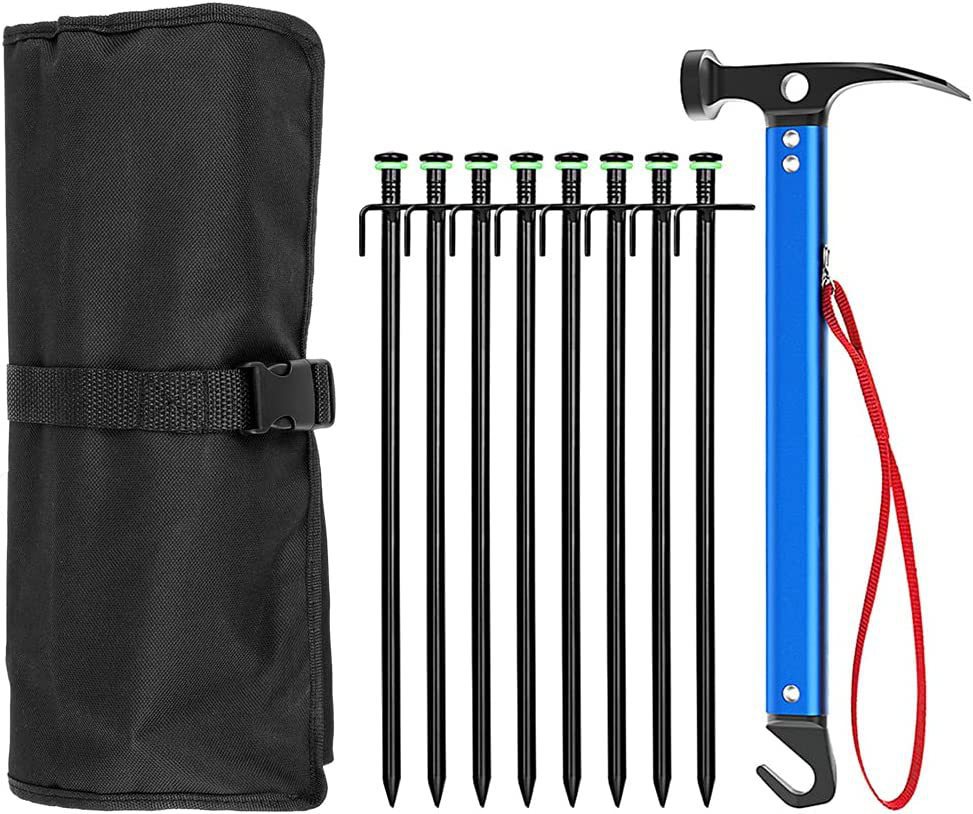 户外登山帐篷地钉锤拔钉器多功能野营锤野营救生锤拔钉器露锤组合