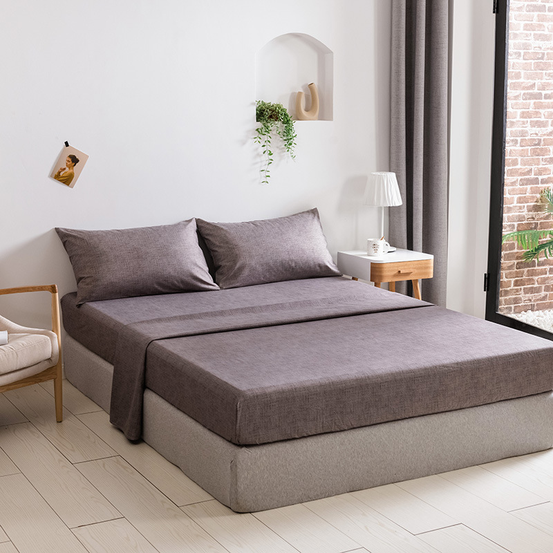 跨境家纺四件套一件代发速卖通亚马逊床上用品床单床笠枕套欧美码