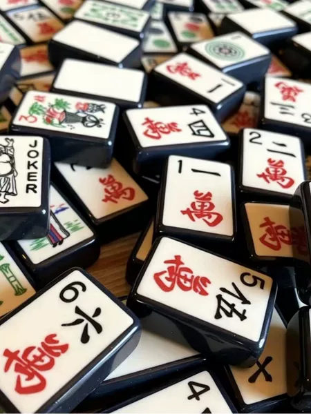 (In stock) Direct sales from the manufacturer: American mahjong set made of high-quality acrylic with exquisite patterns, suitable for home use and as a gift