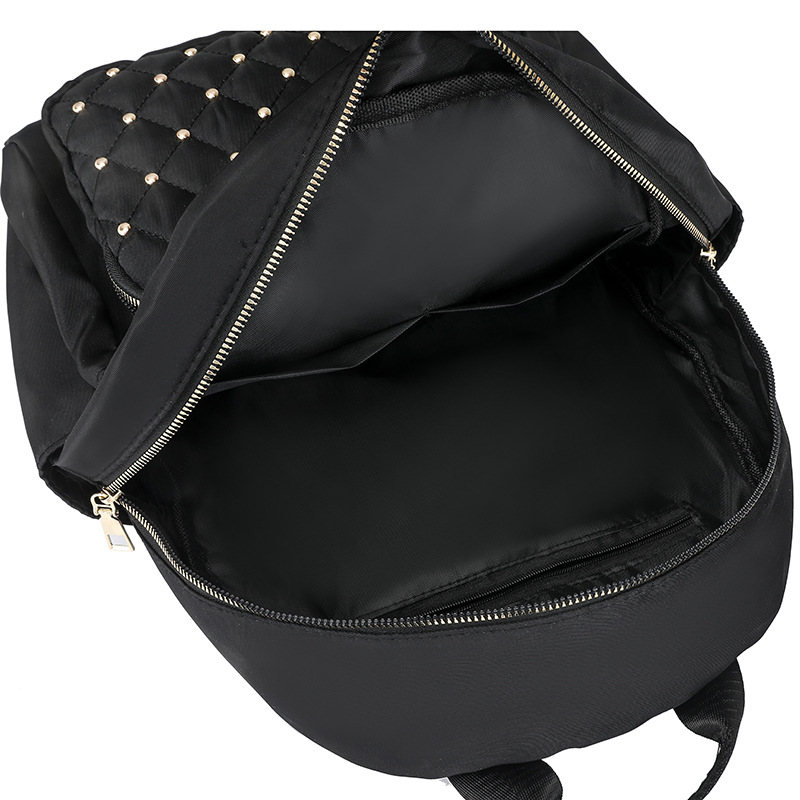 2024 verano nuevo estilo señoras nylon rombo mochila de viaje de viaje de ocio ligero al por mayor