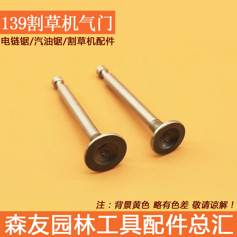 专业批发 139割草机汽缸气门 四冲程发动机收割机割灌机进出气门