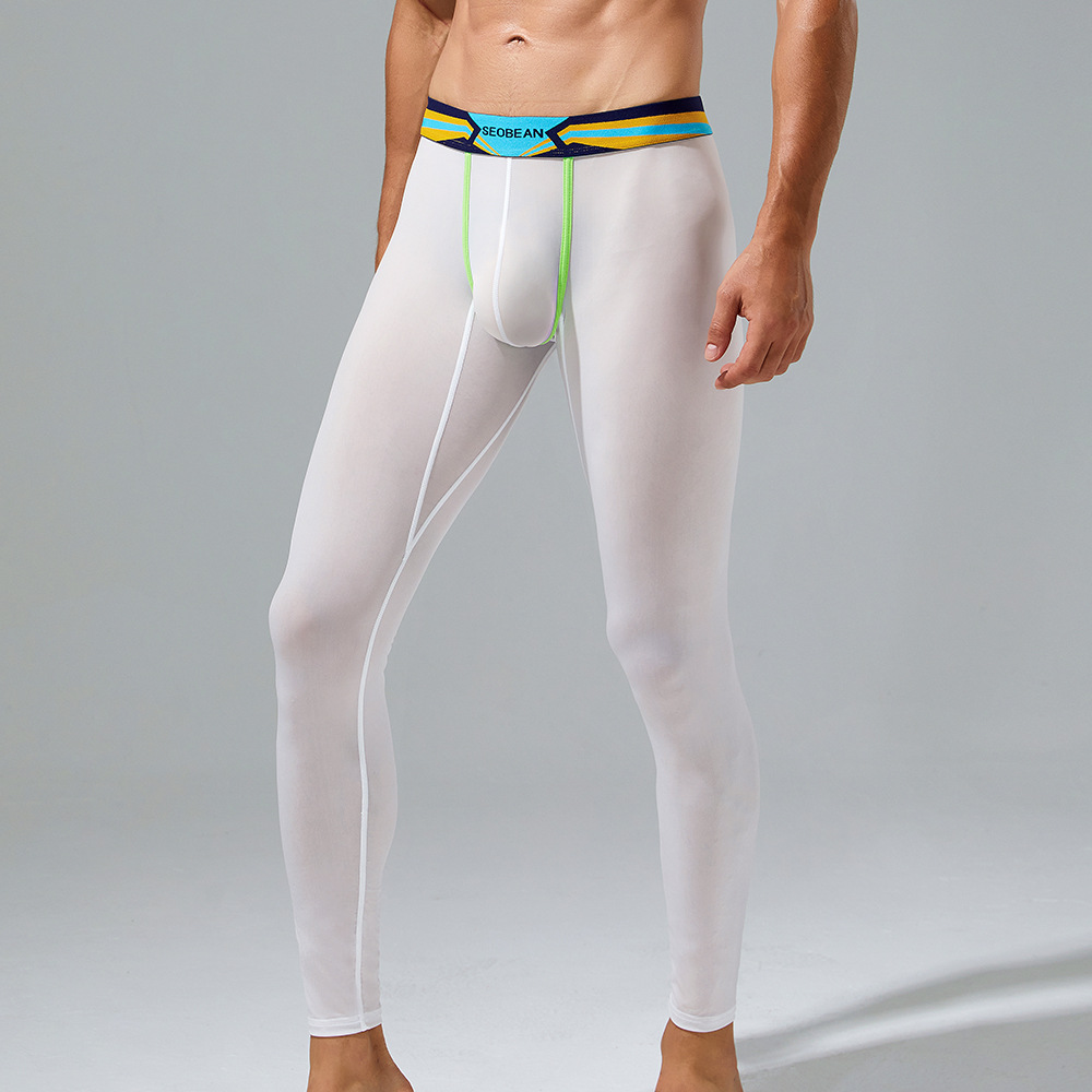 2023 SEOBEAN Hibin Fashion Sports Leggings, Men's Thermal Underpants, Silky Smooth and Thin, Cross-border E-commerce