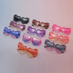 2025新款充气膨胀儿童爱心眼镜桃心宝宝太阳镜小孩墨镜SUNGLASSES