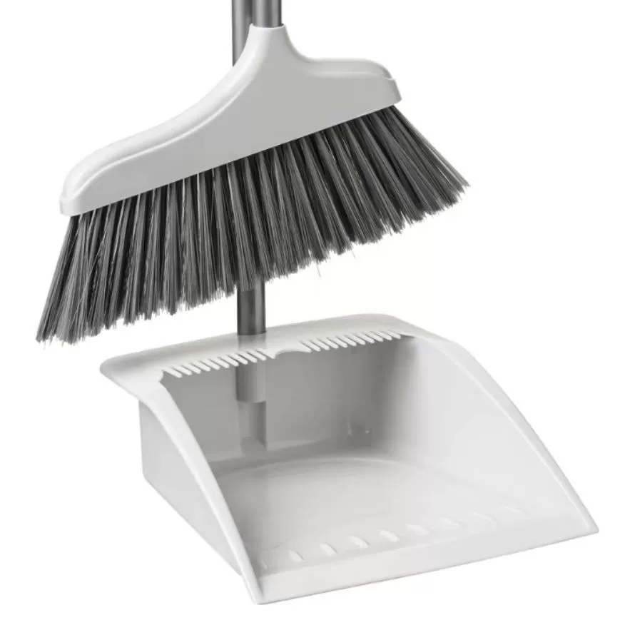 Broom, dustpan, magic plastic set