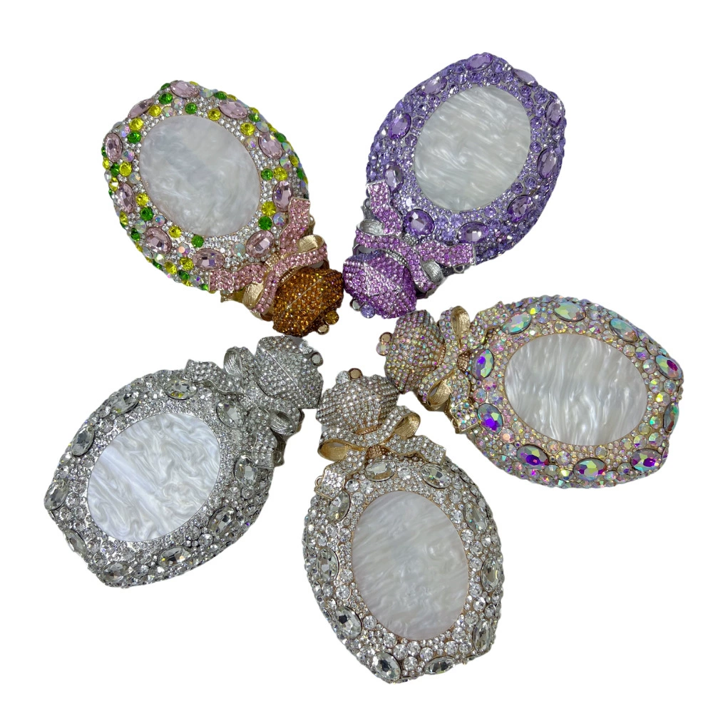 Новая Shell Diamond Dinner Bag Diamond Perfume Bottle Banquet Dress Hand Holding Women's Bag Shell stone bag