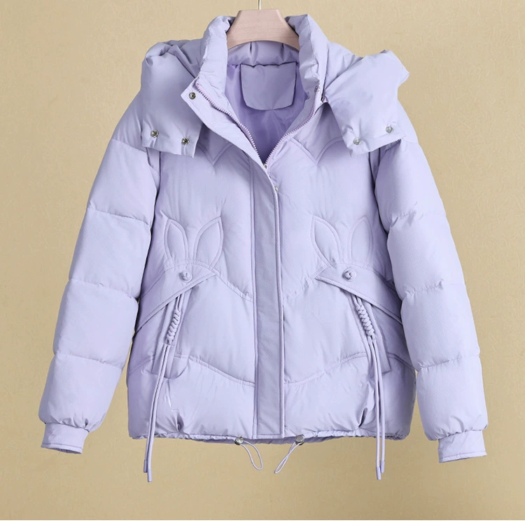 Зимняя новая толстая свежая хлопковая куртка короткая хлопковая куртка 2024 корейская теплая хлопчатобумажная одежда свободная куртка