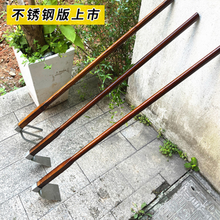 Wooden handle hoe agricultural outdoor turning shovel weeding rake shovel agricultural tools planting vegetables planting flowers gardening tools free shipping