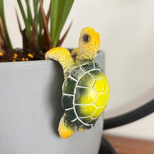 1pc sea animal sea turtle resin sculpture decorations garden courtyard flowerpot hanging decoration