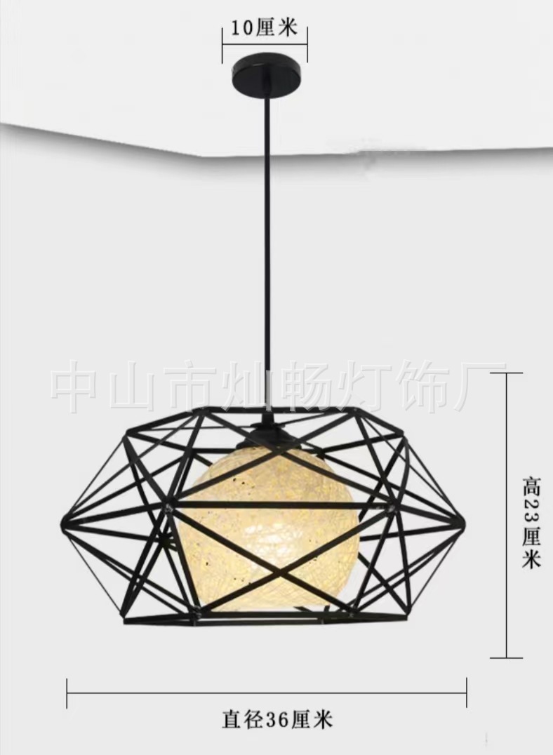 Estilo industrial nórdico personalidad creativa simple restaurante moderno Hotpot Bar Bar Barbería Landelier de cabeza única