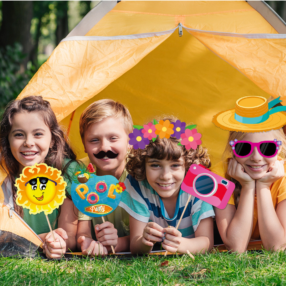 Verano Hawaiana decoración extraña props de fotos fiesta de verano props de vestir divertidos artículos de decoración de fotos