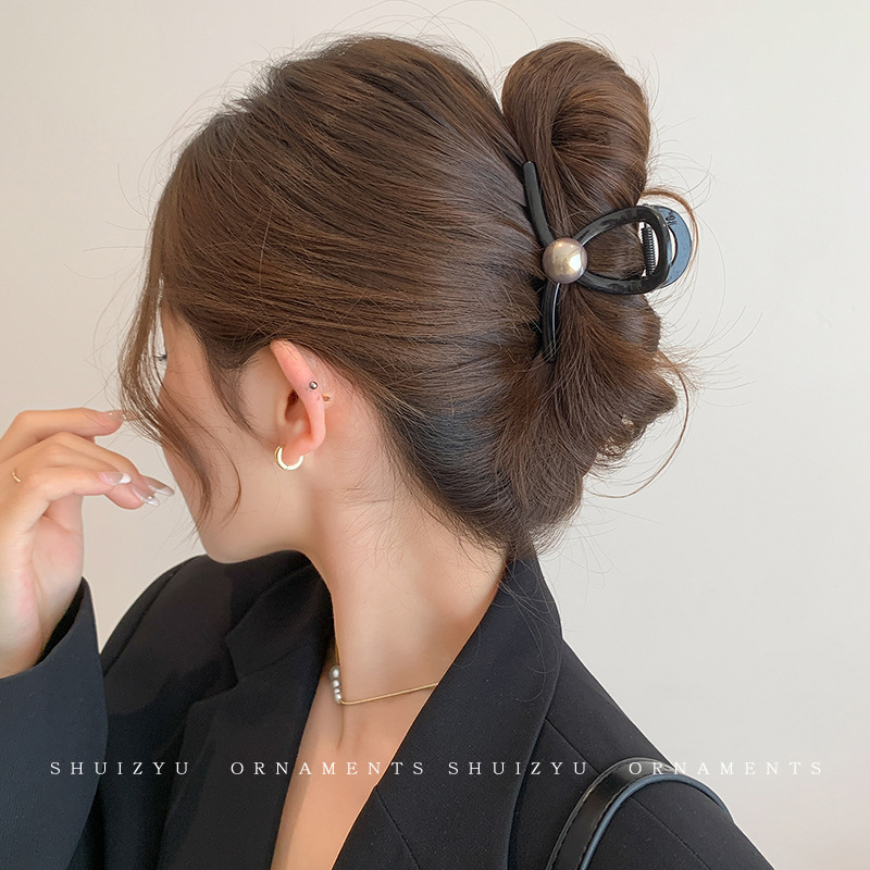 後頭部用の高級感のあるヘアクリップ、フレンチニッチの高級感のあるヘアクリップ、髪のボリュームを際立たせる絶妙なヘアクリップ、大きな新しいスタイルのヘアクリップ|undefined