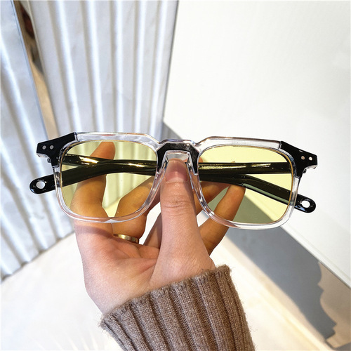 Cross-border fashion sunglasses new Korean version Internet celebrity same style sunglasses summer beach sun protection travel sunglasses