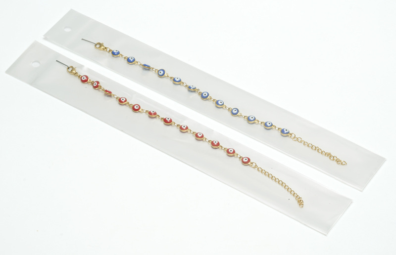Ethnic Style Devilu0027S Eye Stainless Steel Enamel Bracelets 1 Piece