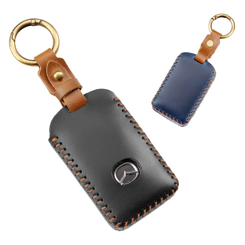 Новый кожаный чехол для ключей подходит для эксклюзивного чехла для ключей Mazda Angkesela Atez, изготовленного из натуральной кожи.