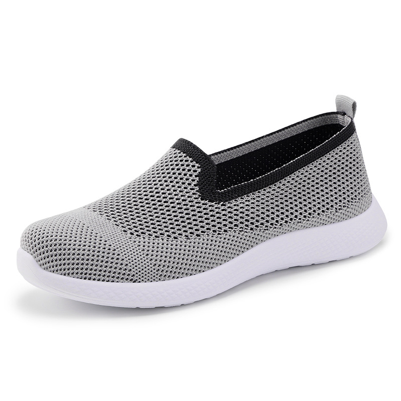 Zapatos de verano para mujer nuevo estilo de todo fósforo suela suave zapatos individuales comercio exterior zapatos de mujer zapatos de red al por mayor zapatos de madre transpirables