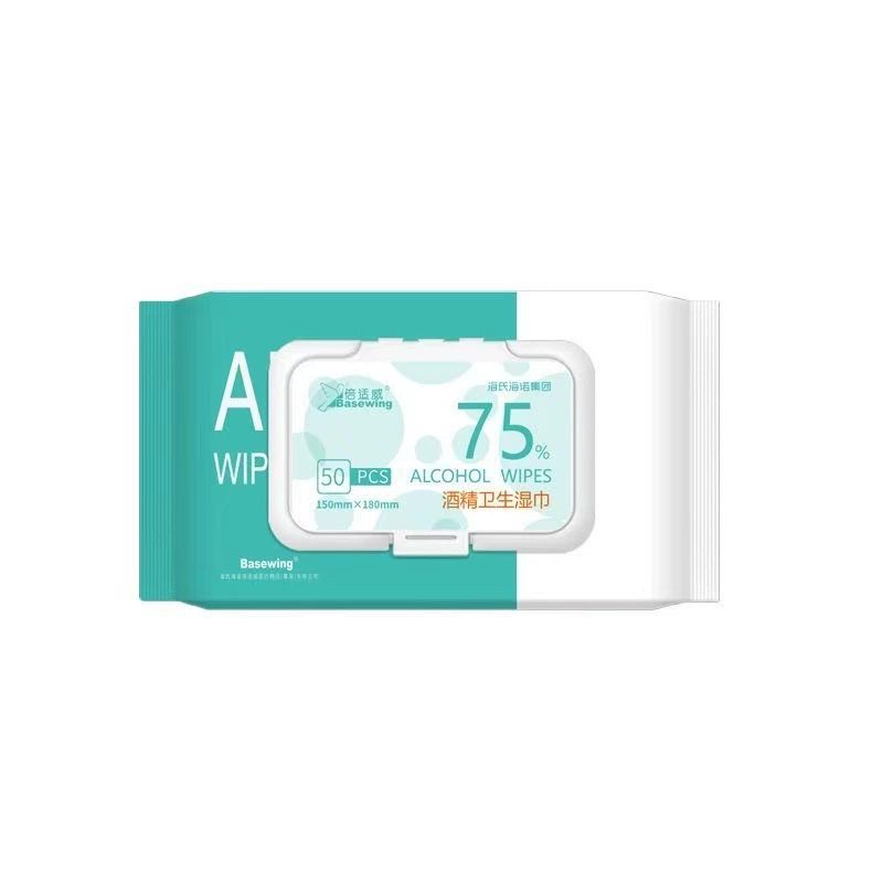 [8079] Beiseway 75% спиртовые гигиенические салфетки 50 таблеток * 140 мм * 180 мм 50 таблеток/мешок