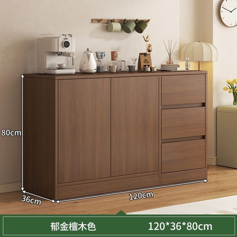 Gabinete de comedor de oficina pequeño armario de té armario de madera armario de viento de crema todo en un armario de almacenamiento de almacenamiento de viento de crema mesa de té
