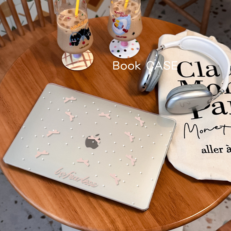 Apple Computer Protective Case Polka Dot Butterfly 360 ° All-Inclusive Anti-Fall Computer Transparent Case 16inch Mac Protective Case