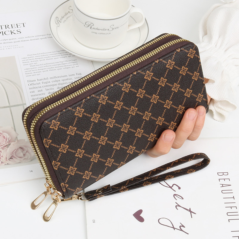 Women's Wallet Long Coin Purse New Fashion Double Layer Zipper Bag Large Capacity Wallet Wallet Women's Clutch Bag Women's Wallet Long Coin Purse New Fashion Double Layer Zipper Bag Large Capacity Wallet Wallet Women's Clutch Bag