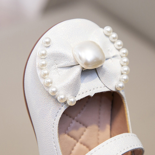 Girls Butterfly Bow Princess Shoes 2025 Spring and Autumn Soft Sole Non-Slip Casual Shoes Children Fashion Comfy Matchable Small Leather Shoes