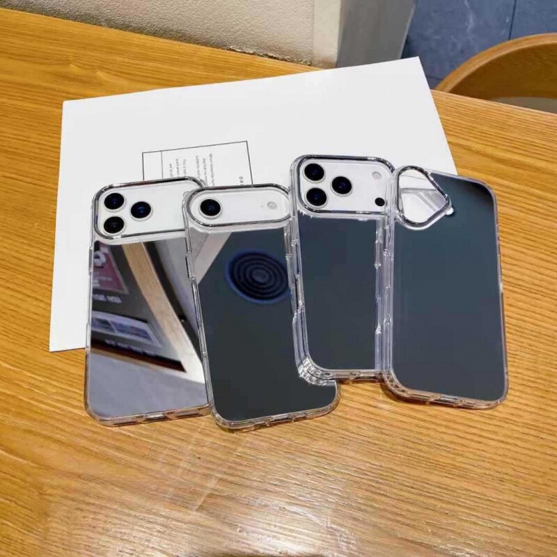 Mirror Phone Case Suitable for iPhone 16/17 Pro Max Full-Cover Case Apple 15 Phone Case Cross-Border 18P Ro Mirror Phone Case Suitable for iPhone 16/17 Pro Max Full-Cover Case Apple 15 Phone Case Cross-Border 18P Ro