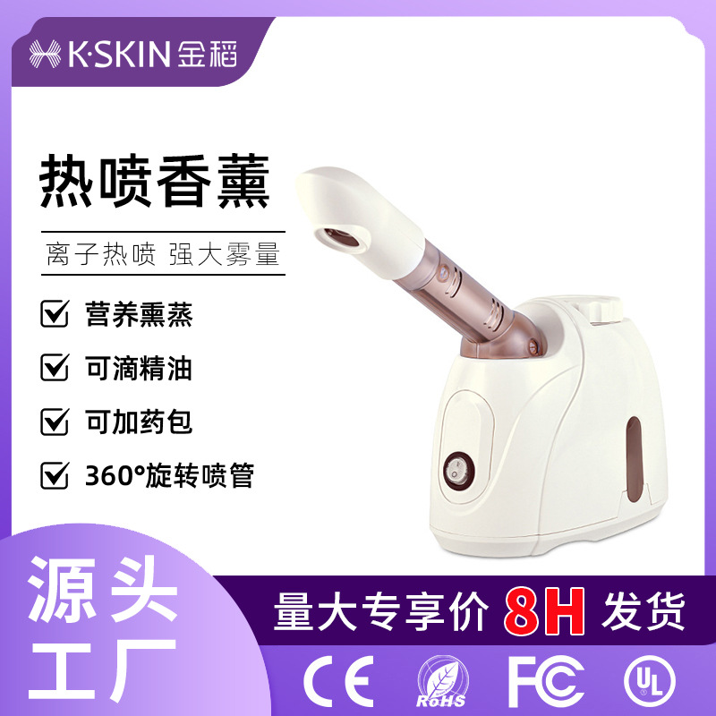 跨境金稻热喷蒸脸仪蒸脸器家用喷雾机补水纳米面部毛孔洁净定制