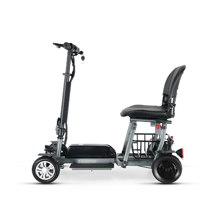 Cross-Border Amazon Dropshipping Elderly Mobility Electric Vehicle Aluminum Alloy Ultra-Light Portable Four-Wheel Folding Lithium Electric Vehicle
