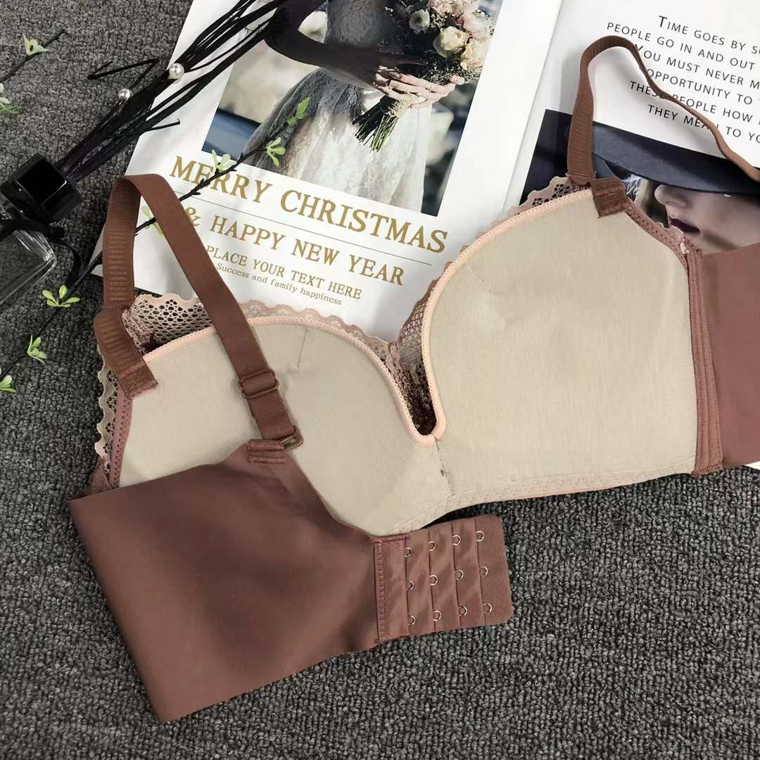Nuevo Sujetador de encaje cintura ajustable que adelgaza la ropa interior de pecho pequeño empuja hacia arriba la ropa interior cómoda empuja hacia arriba el sujetador sin costuras