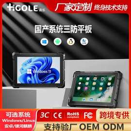 10.1寸三防平板电脑Linux银河麒麟Ubuntu22.04手持现货