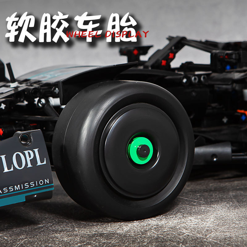 Bloques POPK MK6020 Caballero Oscuro Mercedes-Benz F1 modelo de grupo mecánico de juguetes para adultos de alta dificultad