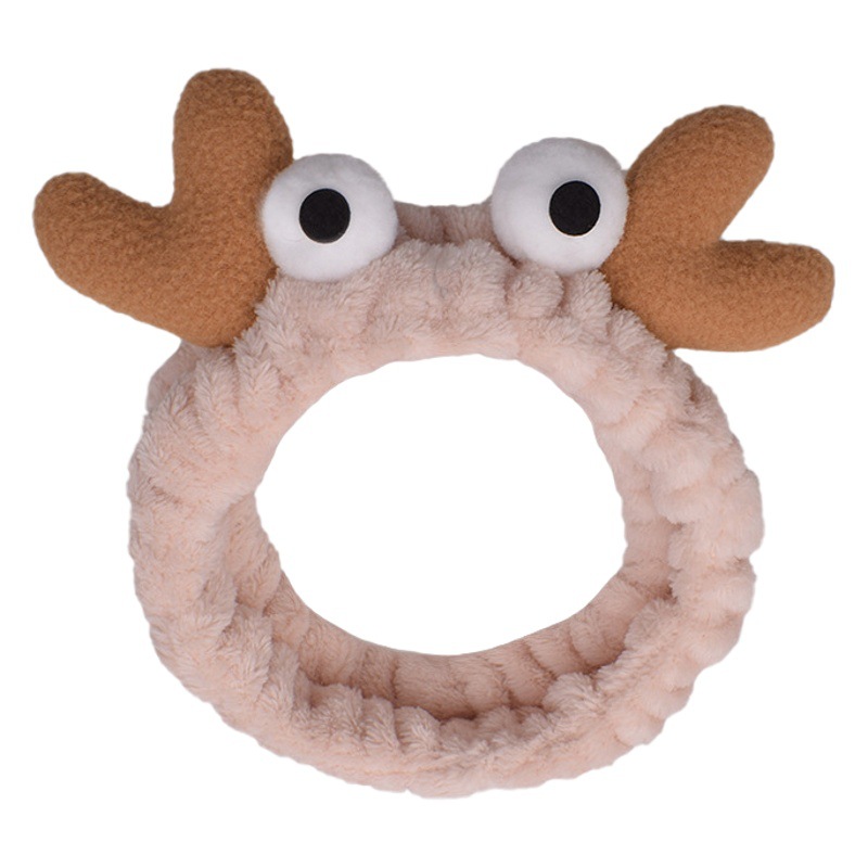 Estilo coreano celebridad de Internet ojos grandes cornisa banda de pelo animal de dibujos animados banda de pelo mascarilla banda de pelo femenino accesorios para el cabello al por mayor