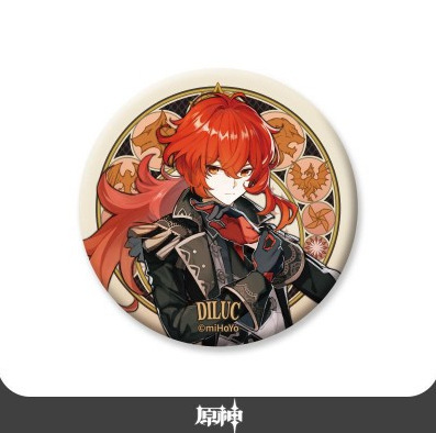 スポット正規品原神テーマ/縦絵シリーズ缶バッジバーピースカラー紙ペンダント人形|undefined