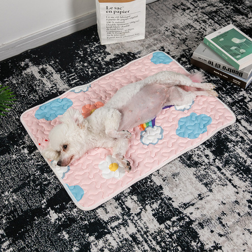 Cross-border pet cooling pad cat mat dog mat anti-slip scratch-resistant rabbit fence mat dog cage dog bed sleeping pad