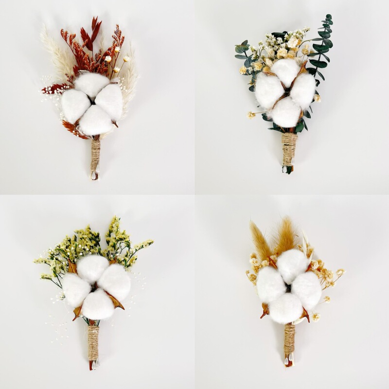 Forest Style Fresh Korean Eternal Flower Dried Flower Corsage Bride and Groom Wedding Party Dress Graduation Corsage Accessories