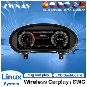 2013-2020 Audi Q2/A3 üçün 10.9 düym Tam LCD Cihaz Paneli, Odomert