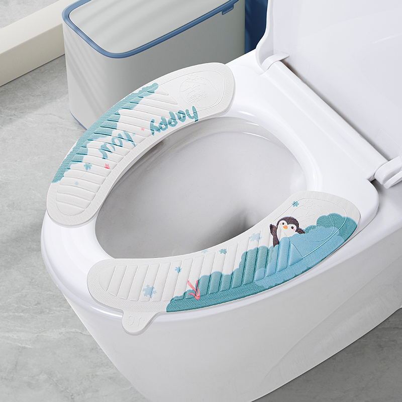 防水トイレマット、トイレシート、冬用、四季通用、トイレシリコンフォームリング、便座カバー、中国風|undefined