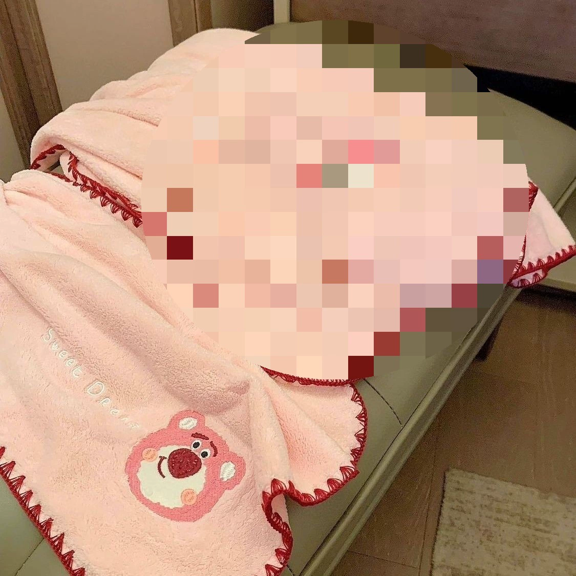 Банная полотенце, коралловый мультяшный набор