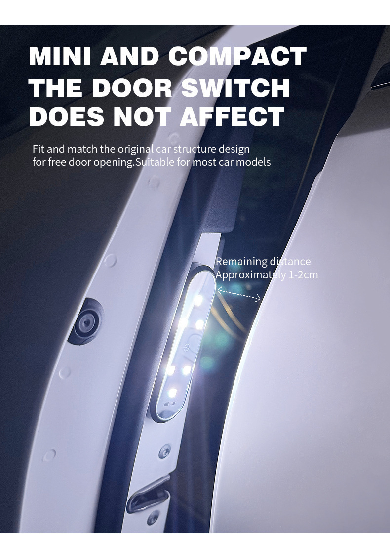 Car Warning Door Lighting Led Anti-Collision Light Door Opening Flash Light Sensor Light Ambient Welcome Light No Wiring Required