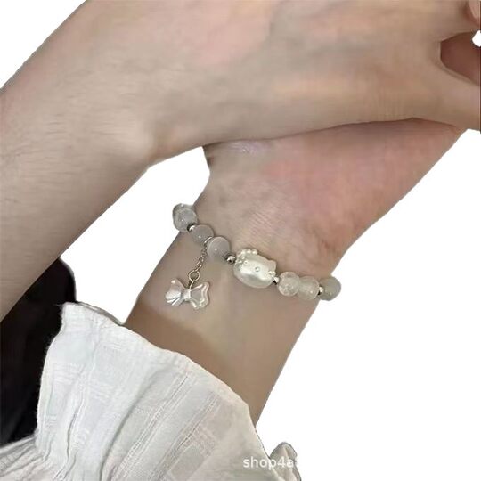 Douyin popular KT cat hellokitty butterfly couple bracelet female design high-looking gift for girlfriend