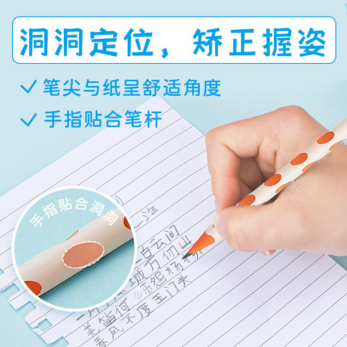 Zhenglin HB Color Rod Hole Hole Pen Wholesale Eco-Resin Colored Pen Rod Rubber Head Hole Hole Pen for Primary School Students Writing