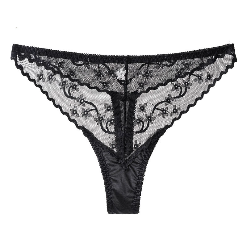 司尔健 Lace sexy breathable quick dry silk trousers, European style