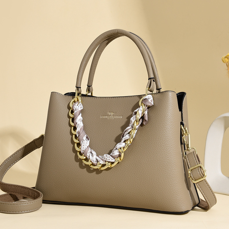 여성 수석 핸드백 아내 생일 선물 패션 외국 스타일 통근 핸드백 메신저 가방 머리카락 세대